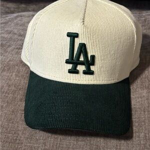 PacSun Cream and Green LA Cap